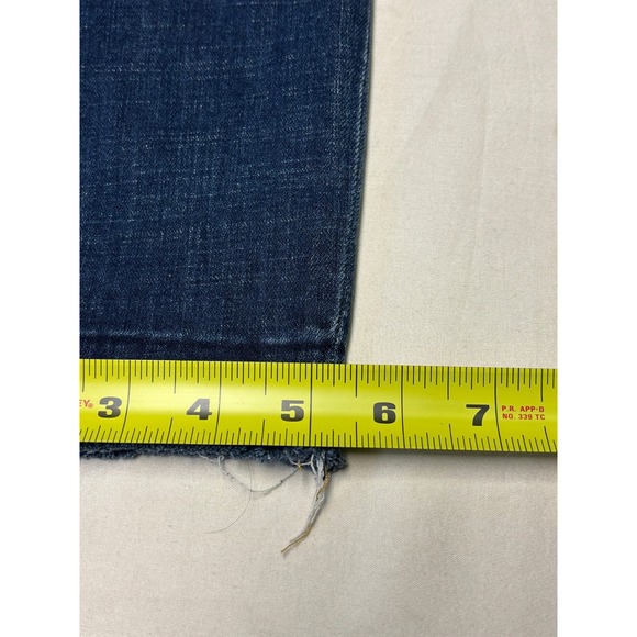 Lucky Brand Ava Crop Jeans Womens 10/30 L28 Dark Wash Skinny Raw Hem Stretch - Picture 16 of 16